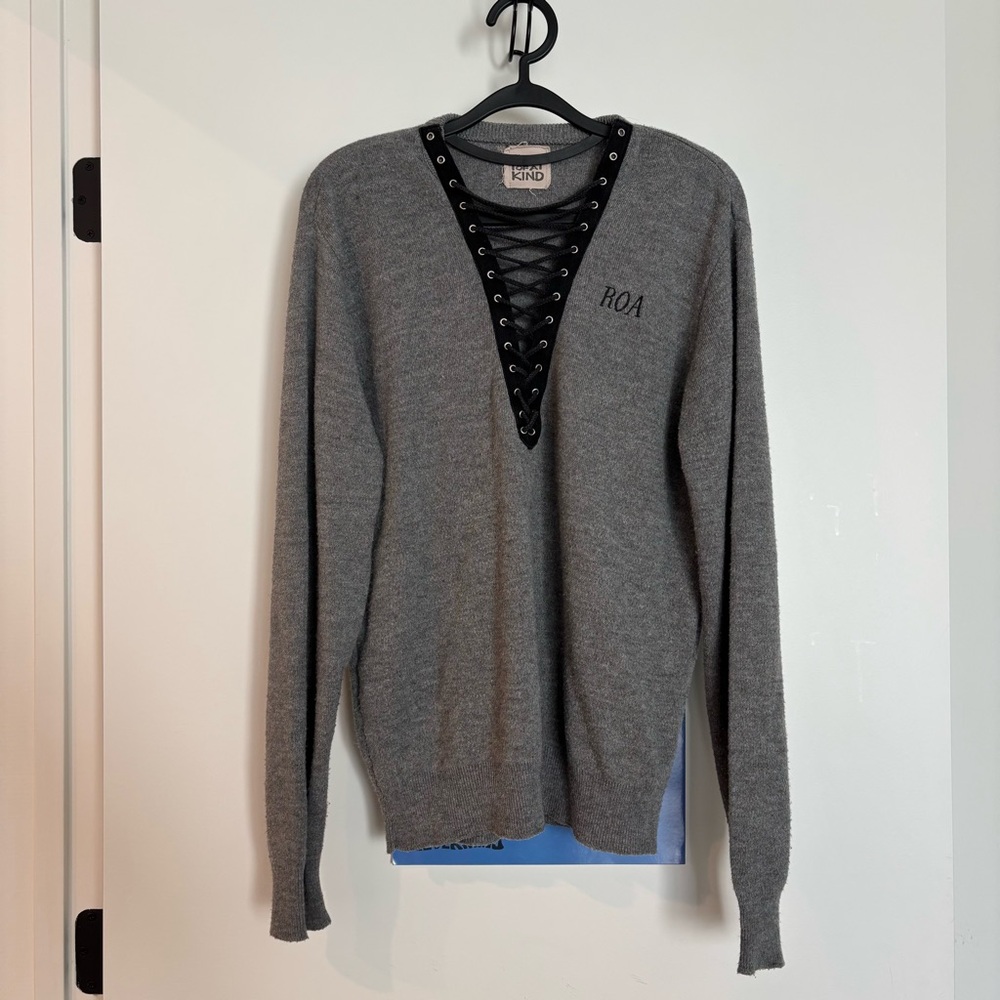 LF Furst Of A Kind Lace-up Vintage Sweater x ROA